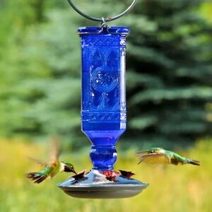 3/$30 Perky-Pet® Cobalt Blue
Square Antique Glass Bottle
Hummingbird Feeder